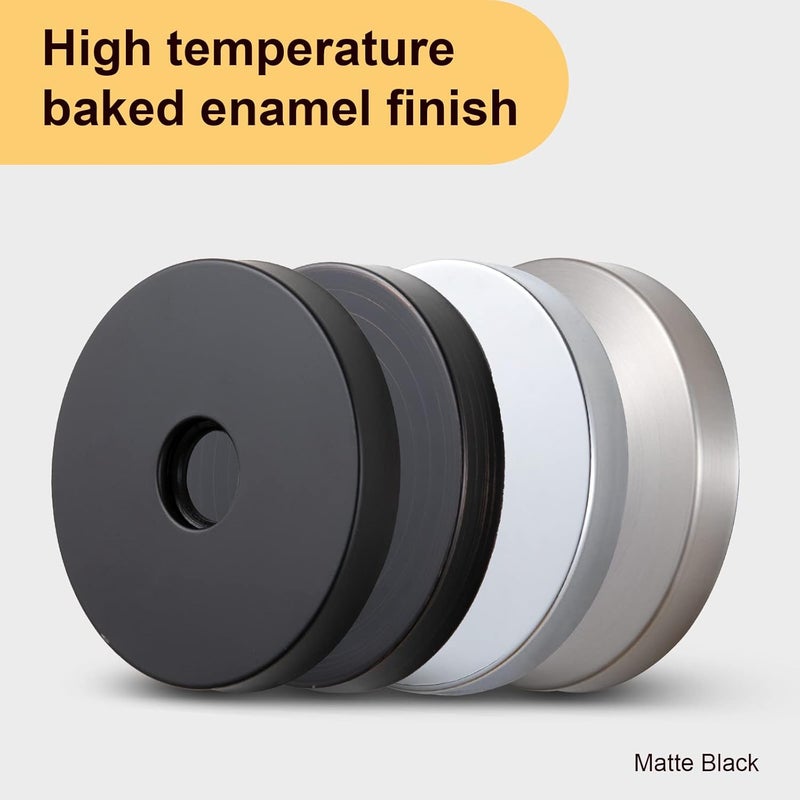 Offo Extra Large Shower Arm Flange 3.5" in Outer Diameter Replacement Shower Head Arm Escutcheon Plate Suitable for Most Brands Shower Head Arms, Matte Black - Image 4